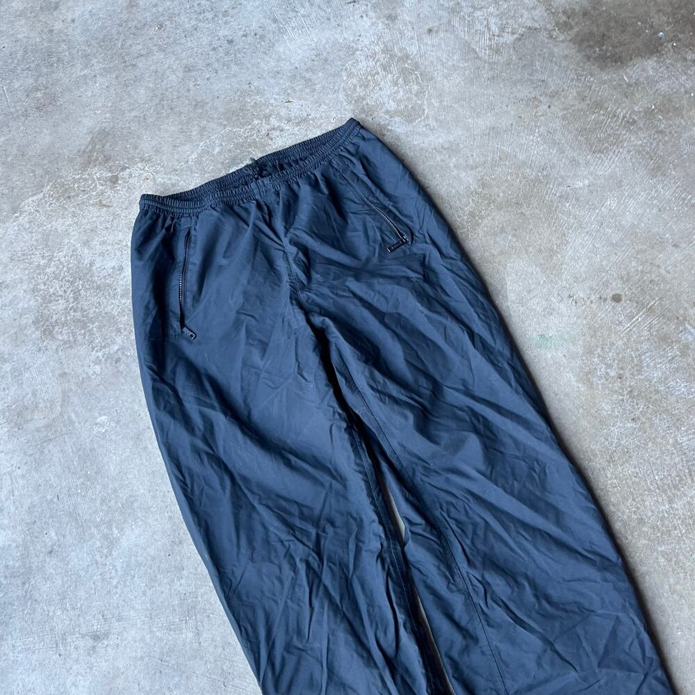VINTAGE EDDIE BAUER BLACK CARGO PANTS UTILITY WINDBREAKER 80S MEDIUM